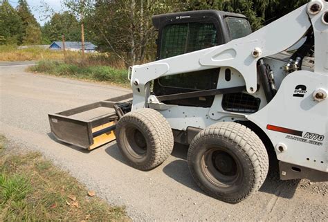 skid steer box grader attachment for sale|driveway maintainer for skid steer.